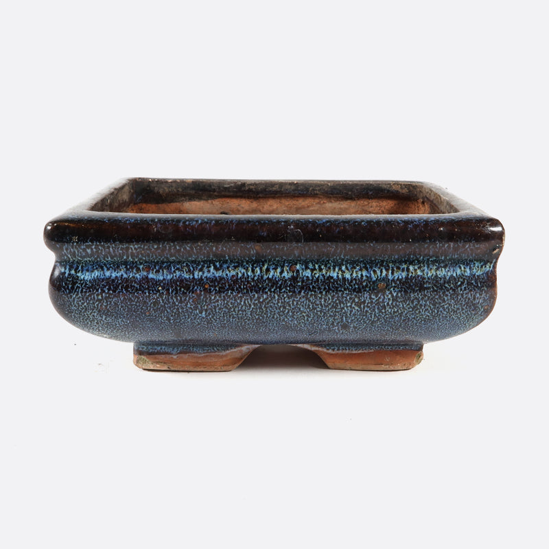 Bonsaischale gebraucht, 14 x 10 x 5.5 cm, blau
