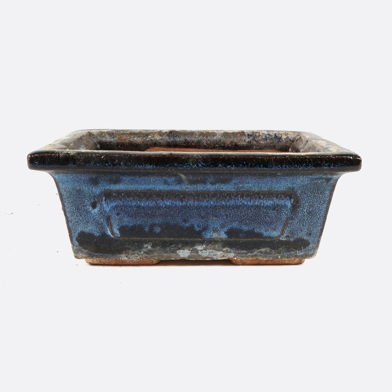 Bonsaischale gebraucht, 15 x 10 x 6 cm, blau