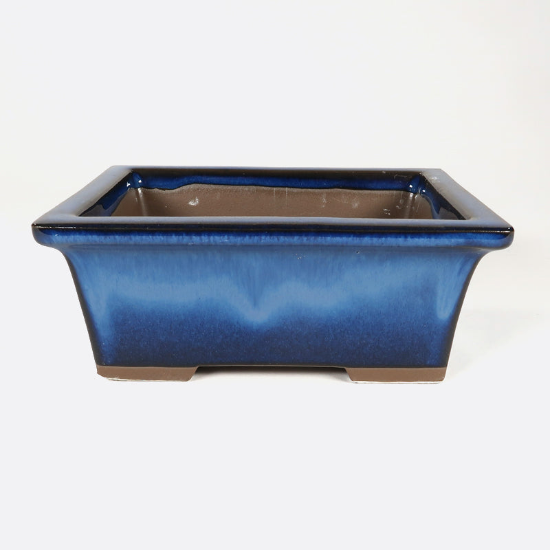 Bonsaischale 13.5 x 10.5 x 5.5 cm, blau