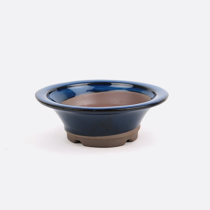 Bonsaischale rund 19 x 6.5, blau