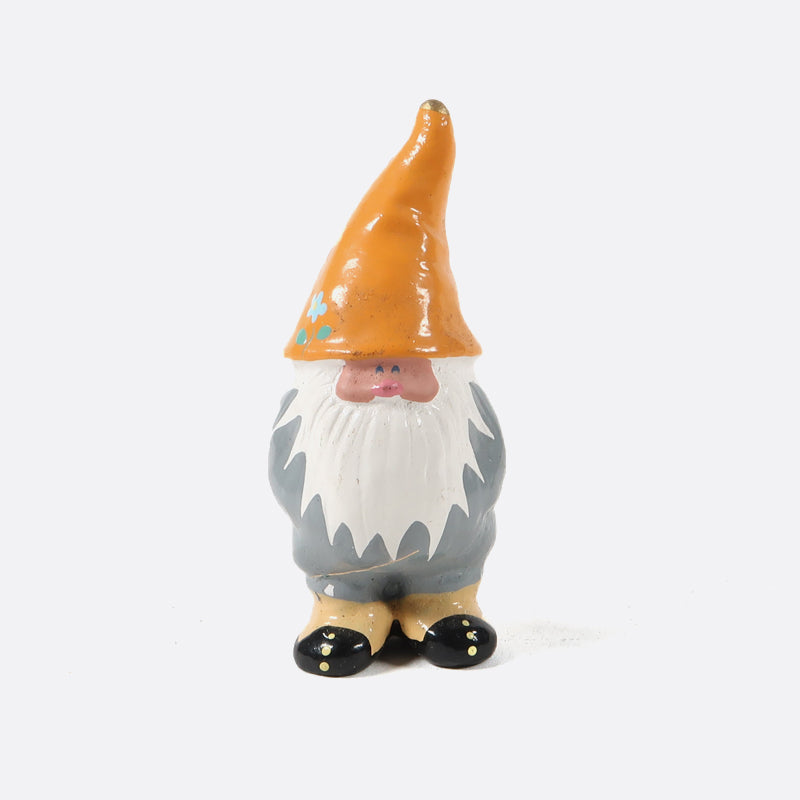 Tomte - Weihnachtswichtel mit orangefarbener Mütze, 5 cm