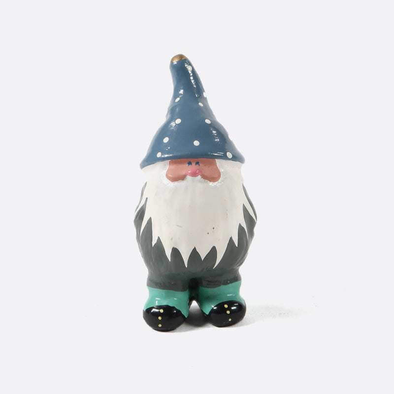 Tomte - Weihnachtswichtel mit blaugrauer Mütze, 5 cm