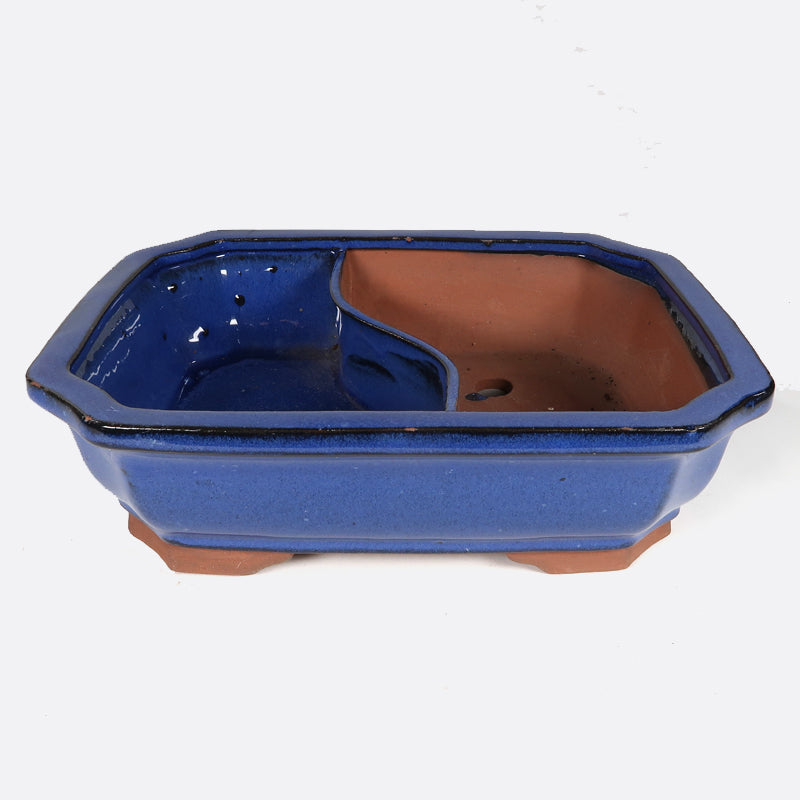 Bonsaischale 26.5 x 20.5 x 7 cm, blau