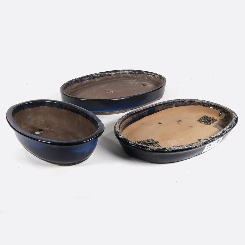 Set Bonsaischalen gebraucht, 20 + 26 + 30 cm