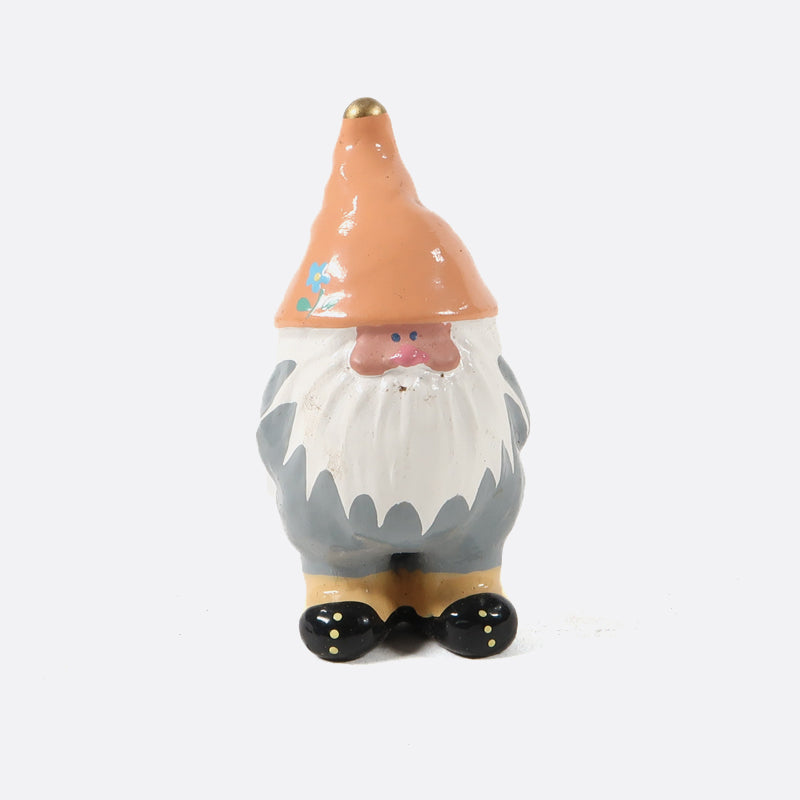 Tomte - Weihnachtswichtel mit pfirsichfarbener Mütze, 5 cm