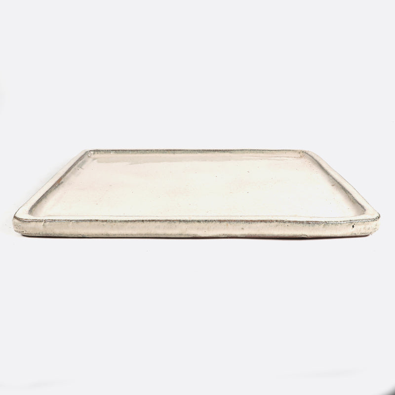 Unterteller aus Keramik 34.5 x 31 x 2 cm, beige