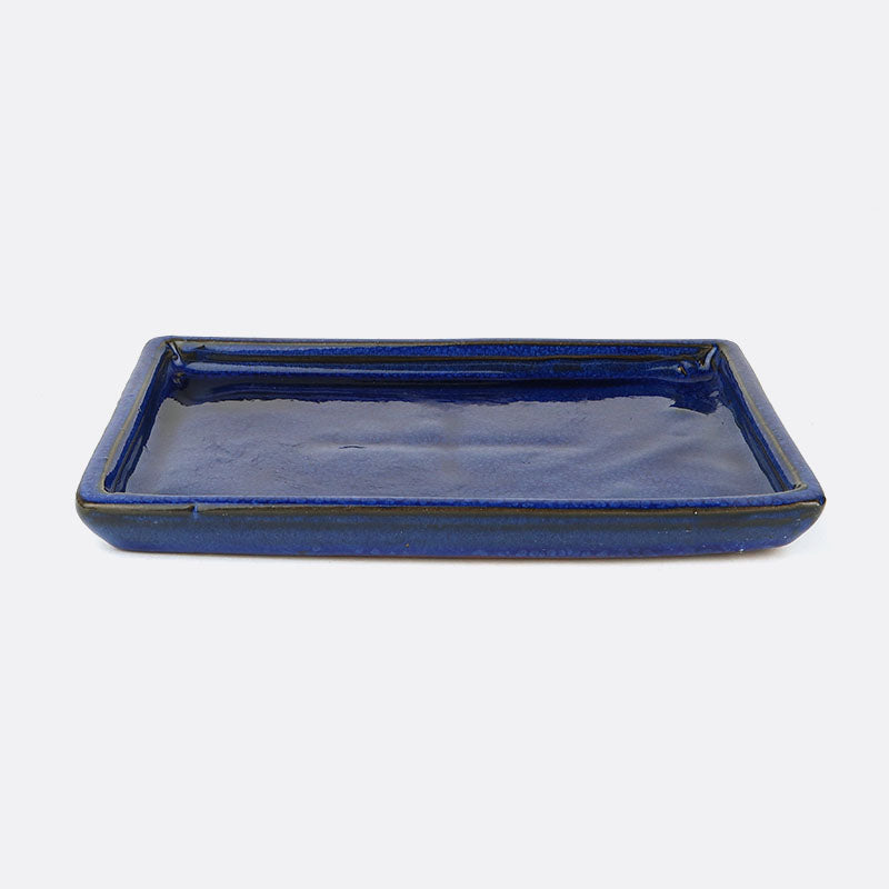 Unterteller aus Keramik 21 cm, blau