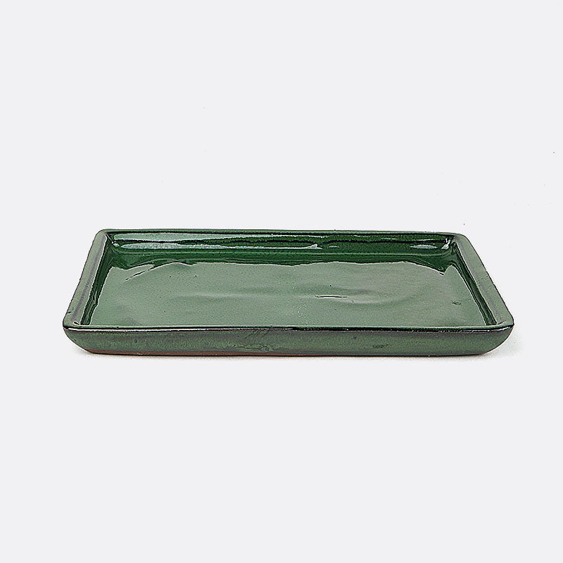 Unterteller aus Keramik 21 cm, grün