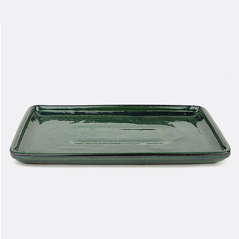 Unterteller aus Keramik 23 cm, grün