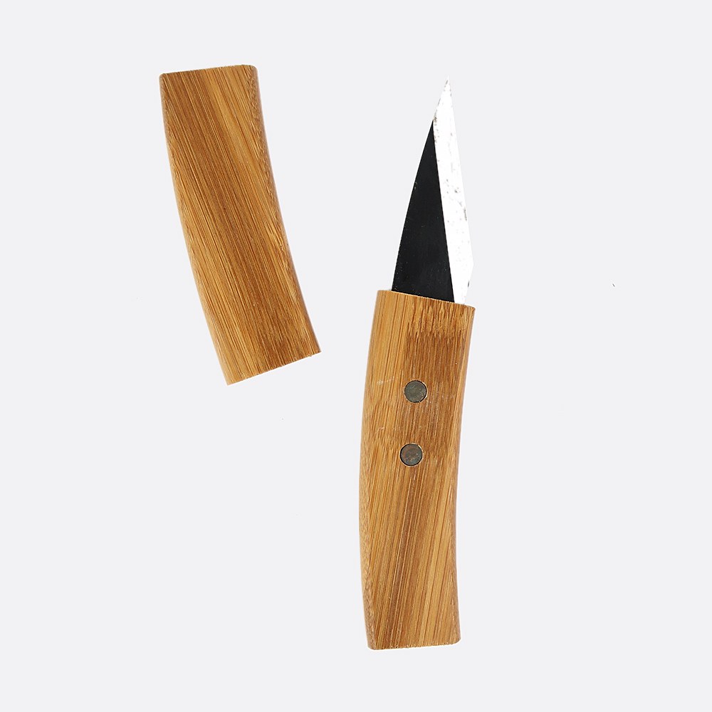 Jin-Messer mit Holzgriff und gerader Klinge 20.5 cm | Bonsai.ch E-Commerce GmbH.