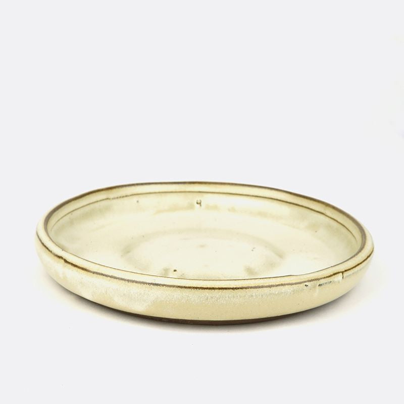 Unterteller aus Keramik 17 cm, rund, beige