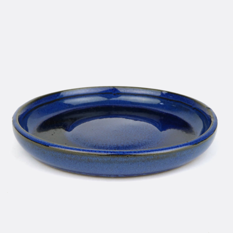 Unterteller aus Keramik 17 cm, rund, blau
