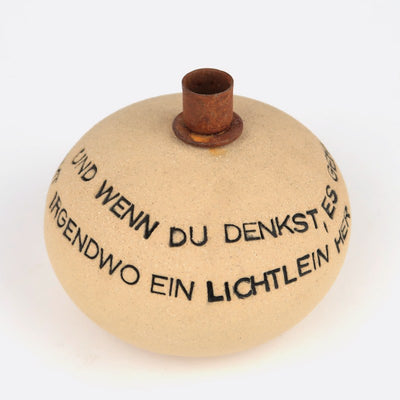 Kerzenhalter "... dann kommt irgendwo ein Lichtlein her" | Bonsai.ch E-Commerce GmbH.
