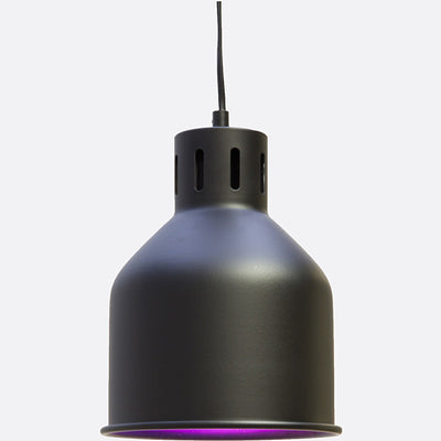Lampenschirm zu E27 LED-Pflanzenlampe in weiss, anthrazit, schwarz oder rostfarben